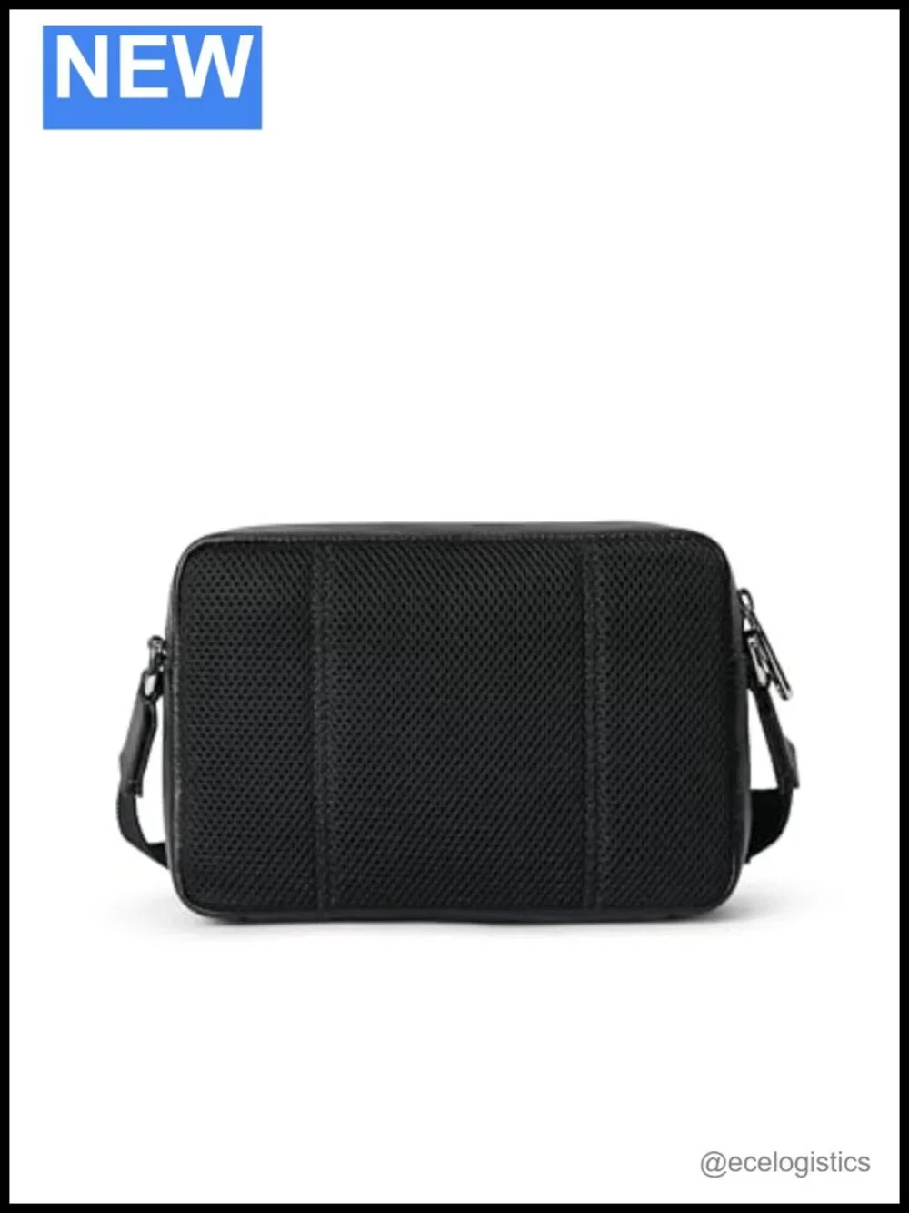 ECCO Camera Crossbody Bag Pebbled Leather Small Adjustable Strap